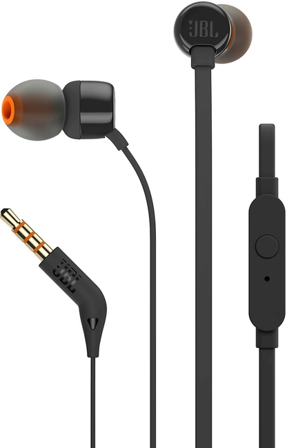 Simli qulaqlıq JBL T110 Black