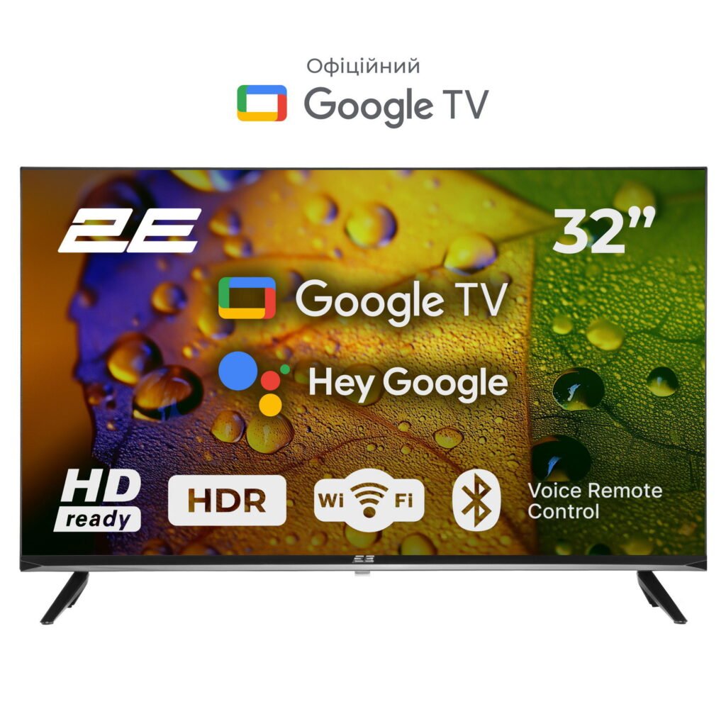 TV Set 32" 2E LED HD 60Hz Smart Android Black