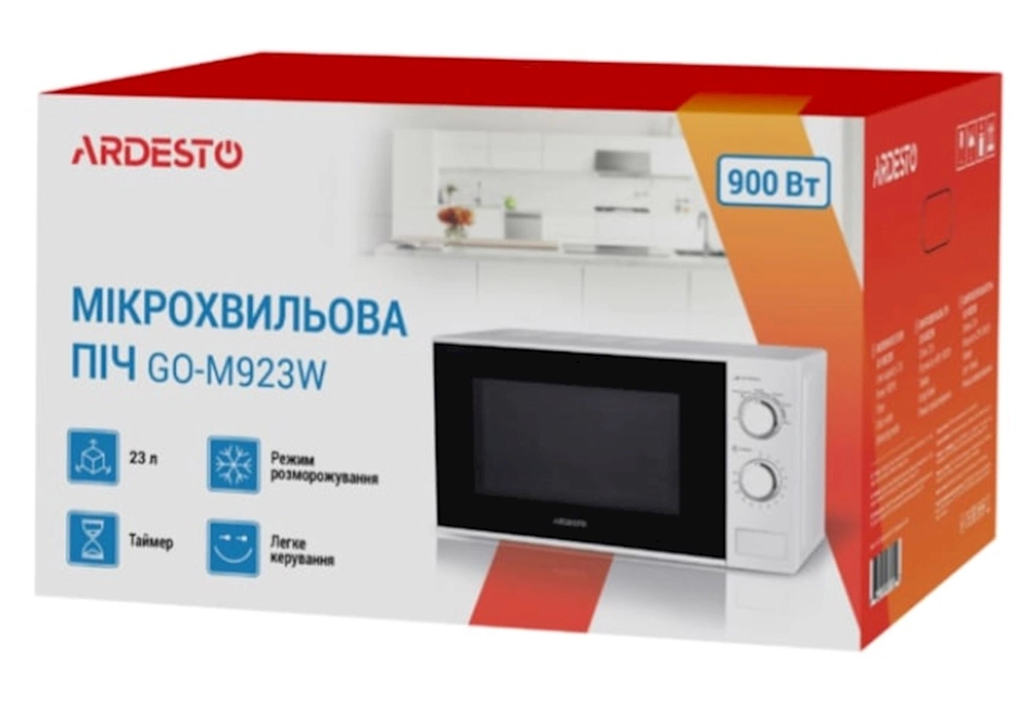 Mikrodalğalı soba Ardesto GO-M923WI, ağ