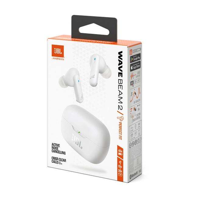 Simsiz qulaqlıq JBL Wave Beam 2 White