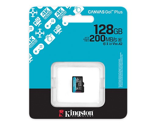 Mikro SD Kingston 128G micSD Go Plus G4 200R V30 (SDCG4/128GB)