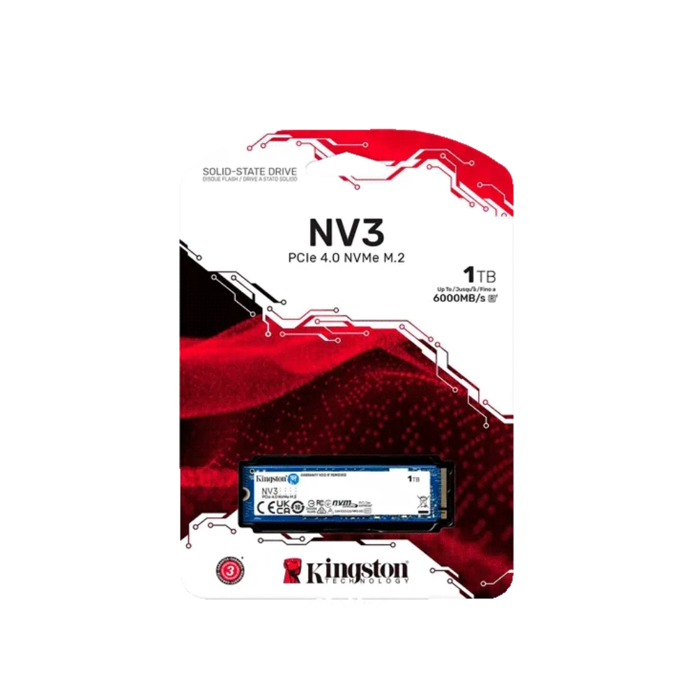 SSD Yığıcı Kingston 1000G NV3 M.2 2280 NVMe SSD (SNV3S/1000G)