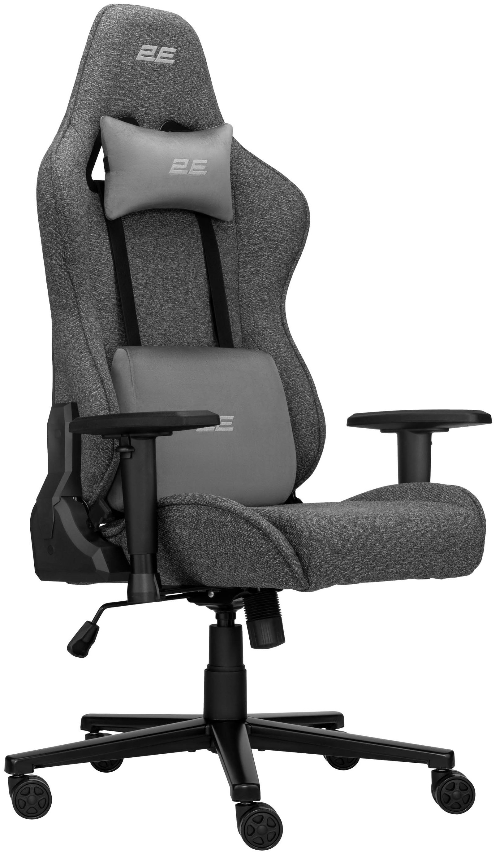 2E GAMING Chair BUSHIDO II WE, fabric, 3D-Armrests, light grey