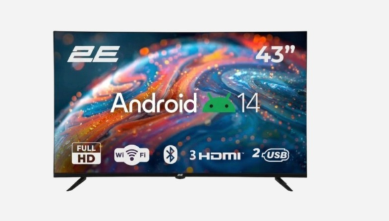TV Set 43" 2E LED FHD 60Hz Smart Android Black
