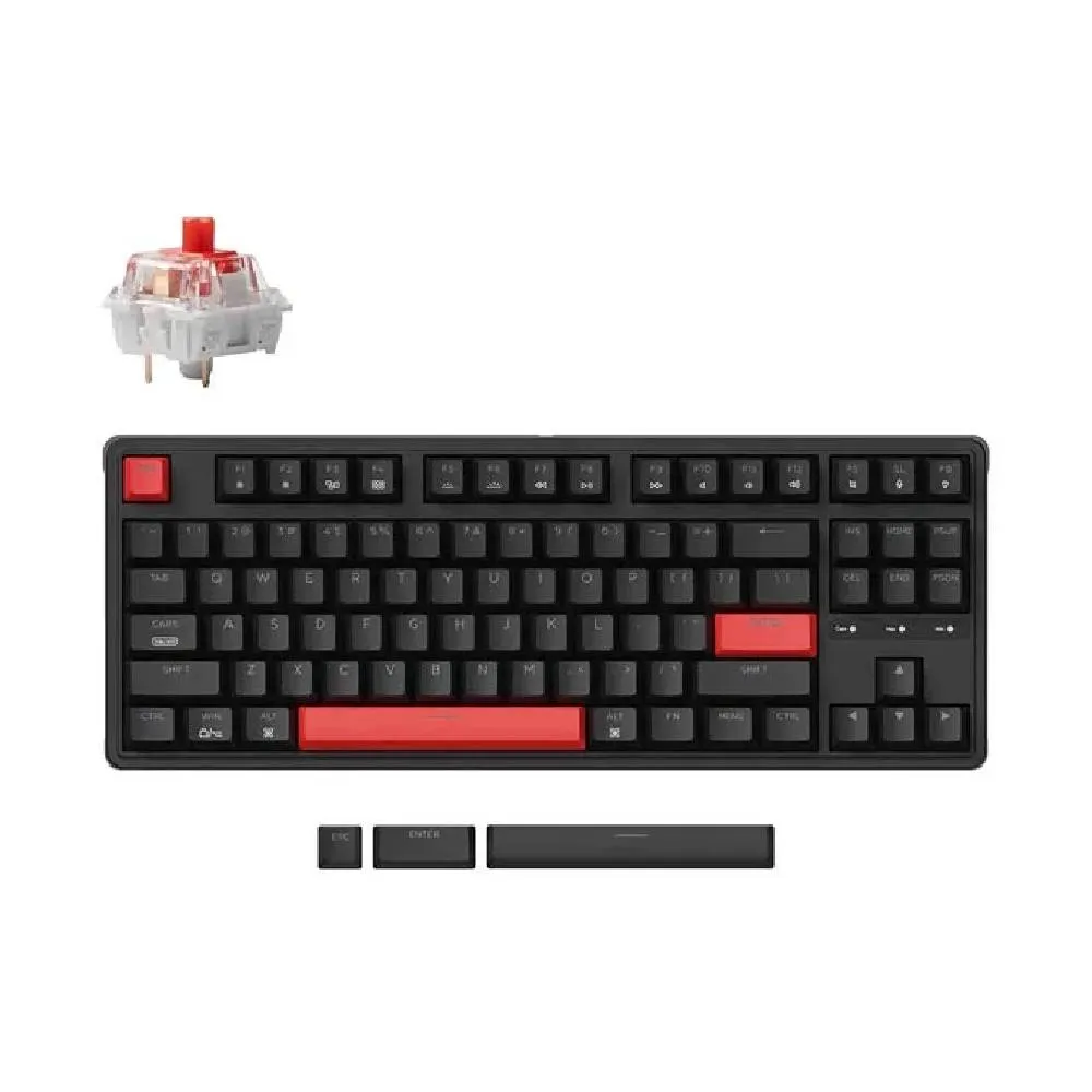 Oyun klaviaturası Keychron C3 Pro Red Backlight Brown Switch (C3P-A3-AZ)