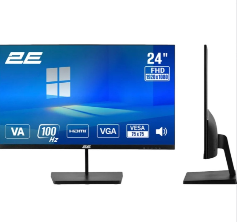 2E Monitor 23.8" B2425B D-Sub, HDMI, MM, VA, 100Hz, FreeSync