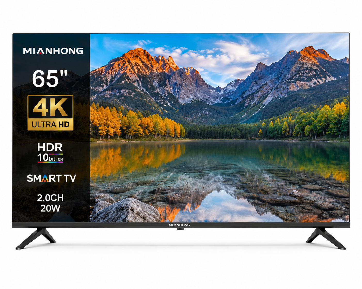 Mianhong MH65-UHD-SM216 65" 4K UHD Frameless LED Smart TV
